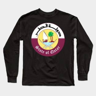 Emblem of Qatar Long Sleeve T-Shirt